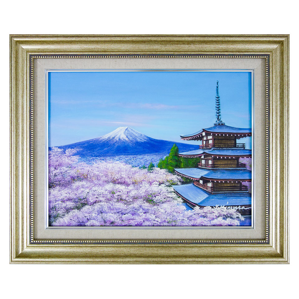 楽天市場】油彩画 木村由記夫 「三春滝桜」 SM号 油絵 風景画 楽天市場】油彩画 木村由記夫 「三春滝桜」 SM号 油絵 風景画