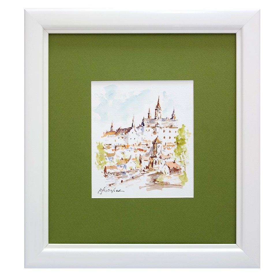楽天市場】絵画 中根寛 油絵・油彩画 『双塔（フランス
