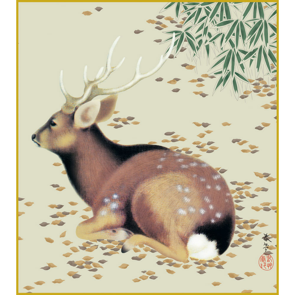 菱田春草、釣帰、希少画集・額装画、新品・日本製額縁付、状態良好 菱田春草、釣帰、希少画集・額装画、新品・日本製額縁付、状態