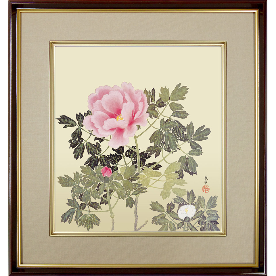 菱田春草、秋郊帰牧、希少な額装用画集より、新品高級額装付、状態良好 菱田春草、【稲田姫（奇緑）】、希少な画集より、新品高級額装付