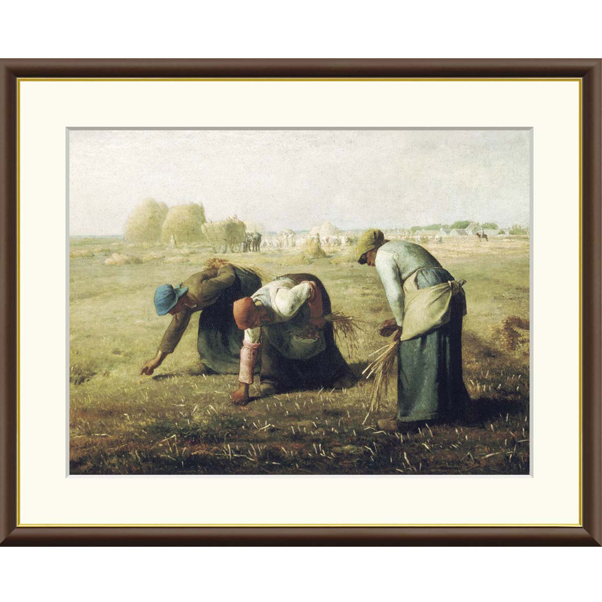 ジャン　フランソワ　ミレー　落穂拾い　落穂を拾う女たち　複製画　絵画　装飾額縁 ジャン フランソワ ミレー 落穂拾い 落穂を拾う女たち 複製画