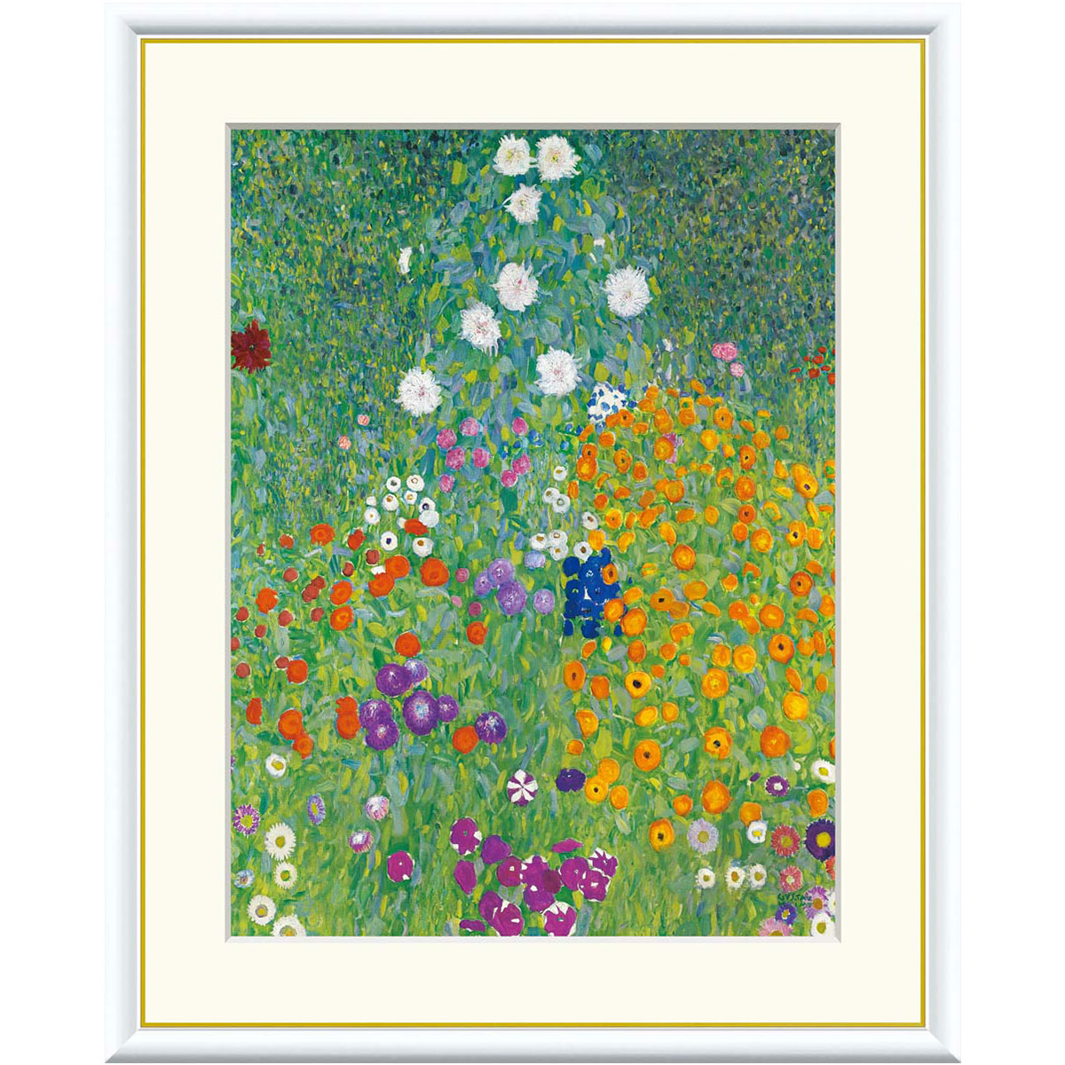 クリムト 「ヒマワリの咲く農家の庭」 立体複製名画 snk-j1-079-1.jpg