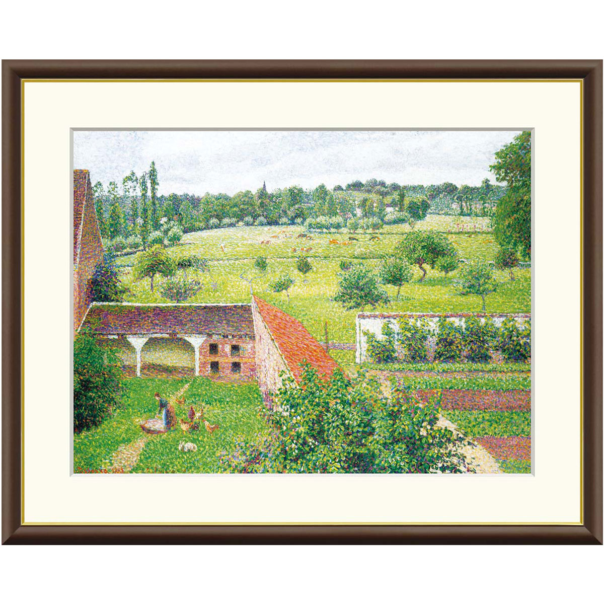 絵画　壁掛け　美術品　カミーユ・ピサロ 秋、朝、曇り、エラニー | カミーユ・ピサロ | 収蔵品詳細 | 作品を