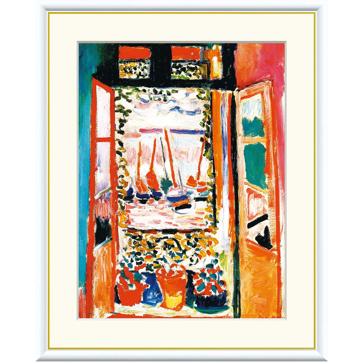 アンリ・マティス 油絵　世界名画 カラフル アート 油絵 原画 油彩画　模写 Amazon.co.jp: アンリ・マティス“風景”ポスト印象派複製名画