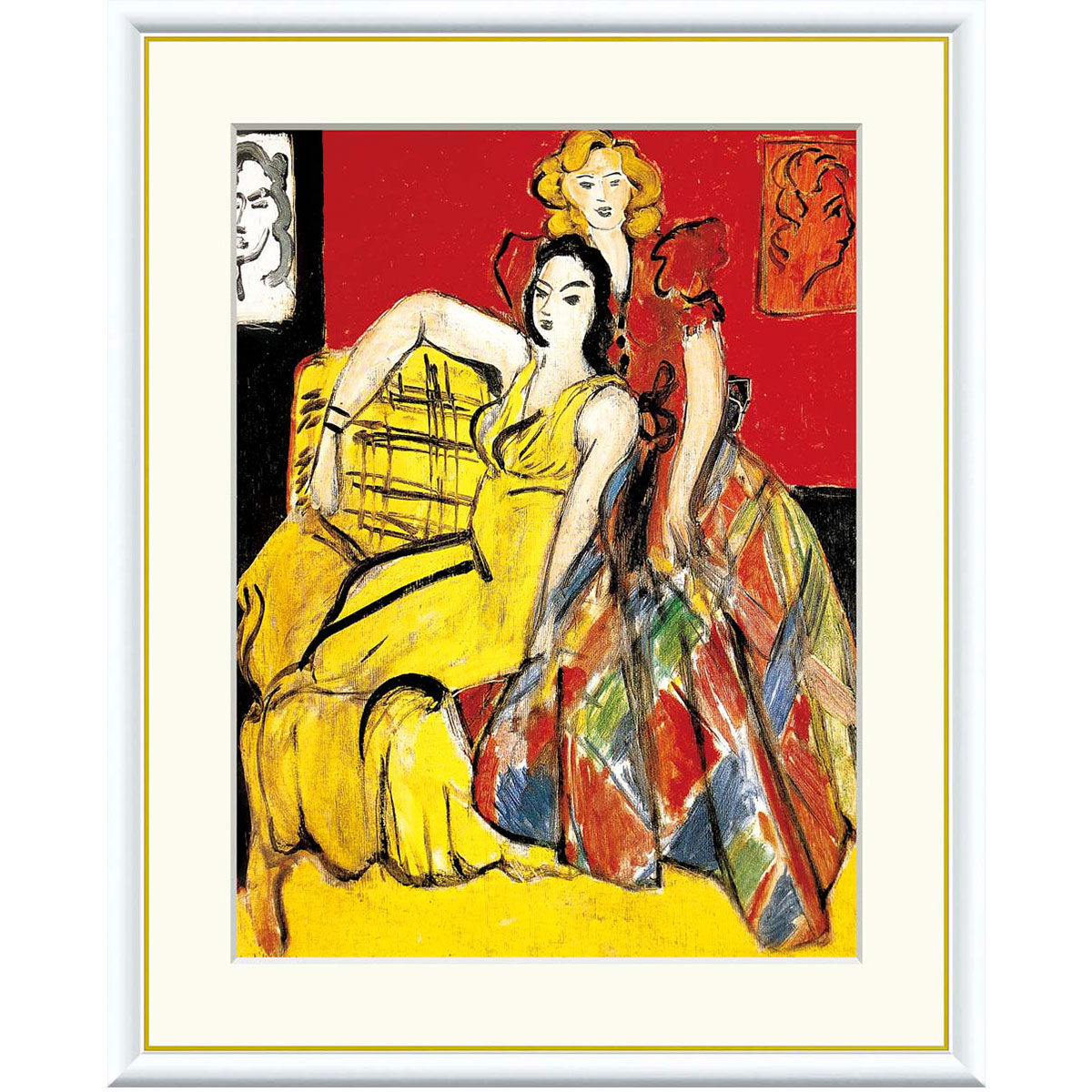 アンリ・マティス、待つ、超希少画集画、新品額装付、絵画 snk-j1-098-1.jpg