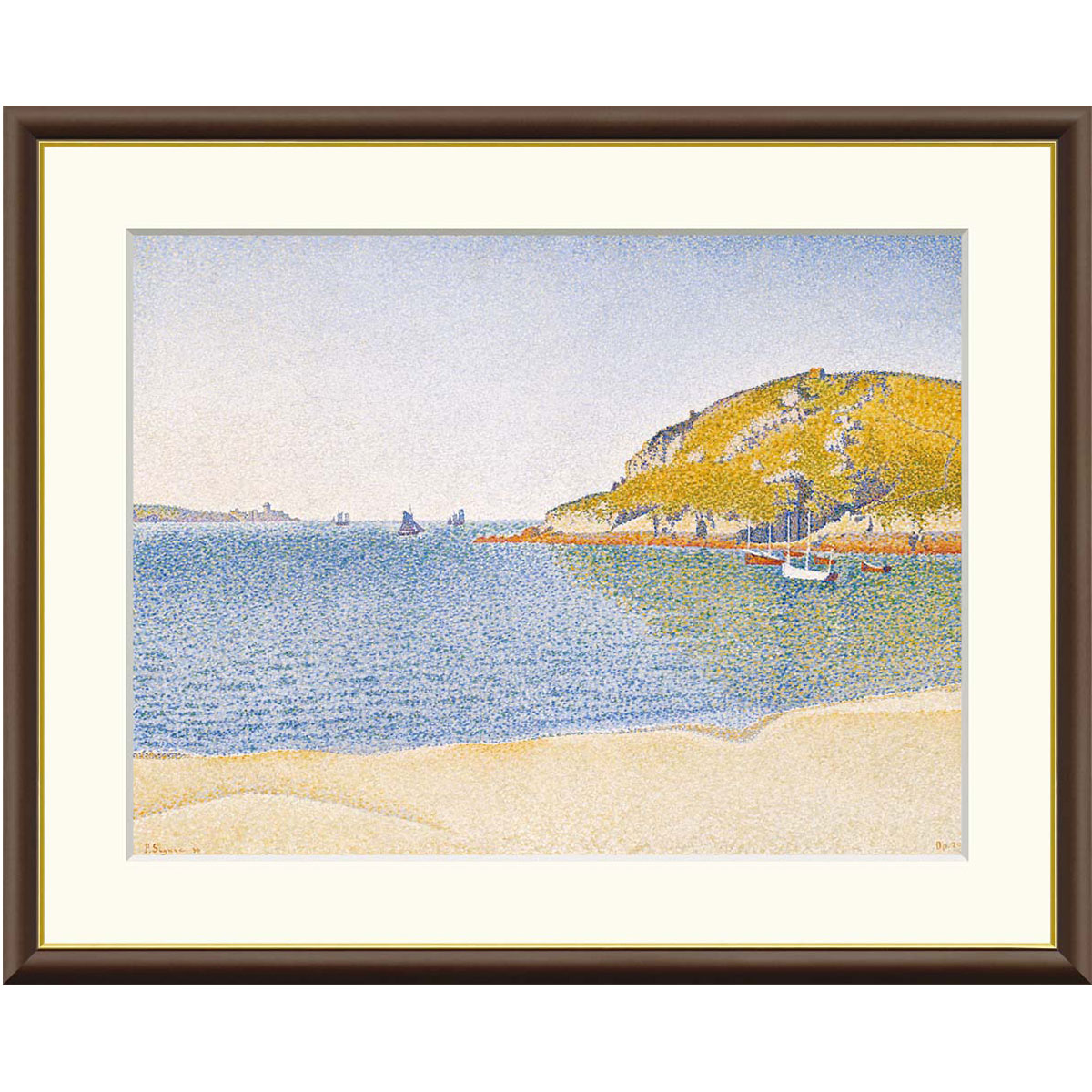 楽天市場】有名 画家 額入りアート シニャック サン＝トロペの港 j1