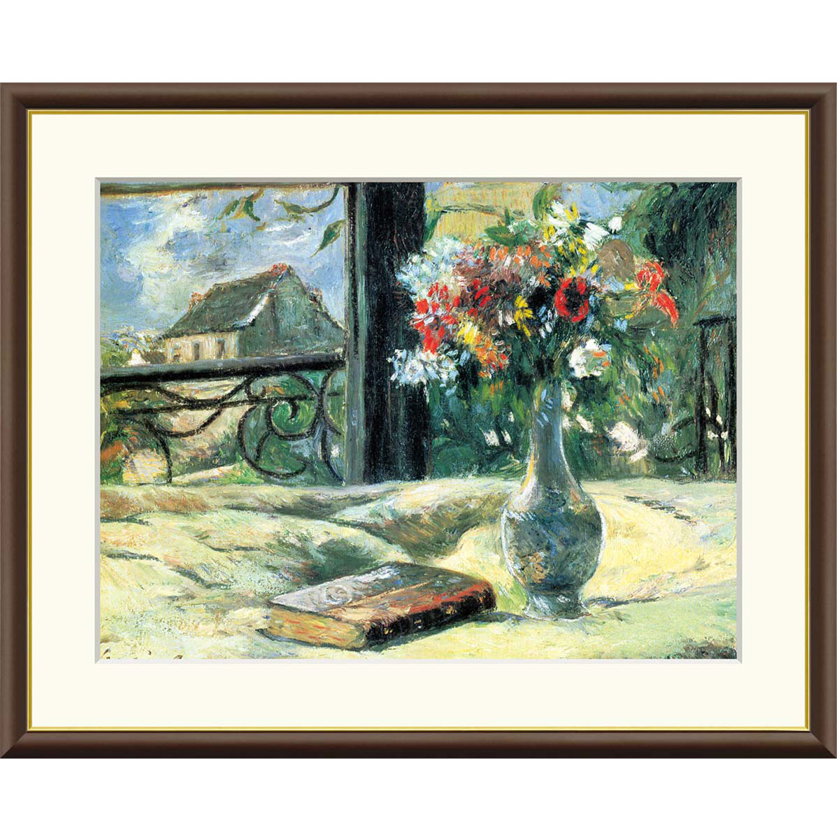 楽天市場】ゴーギャン「窓辺の花瓶の花」F8号（額外寸61x50cm