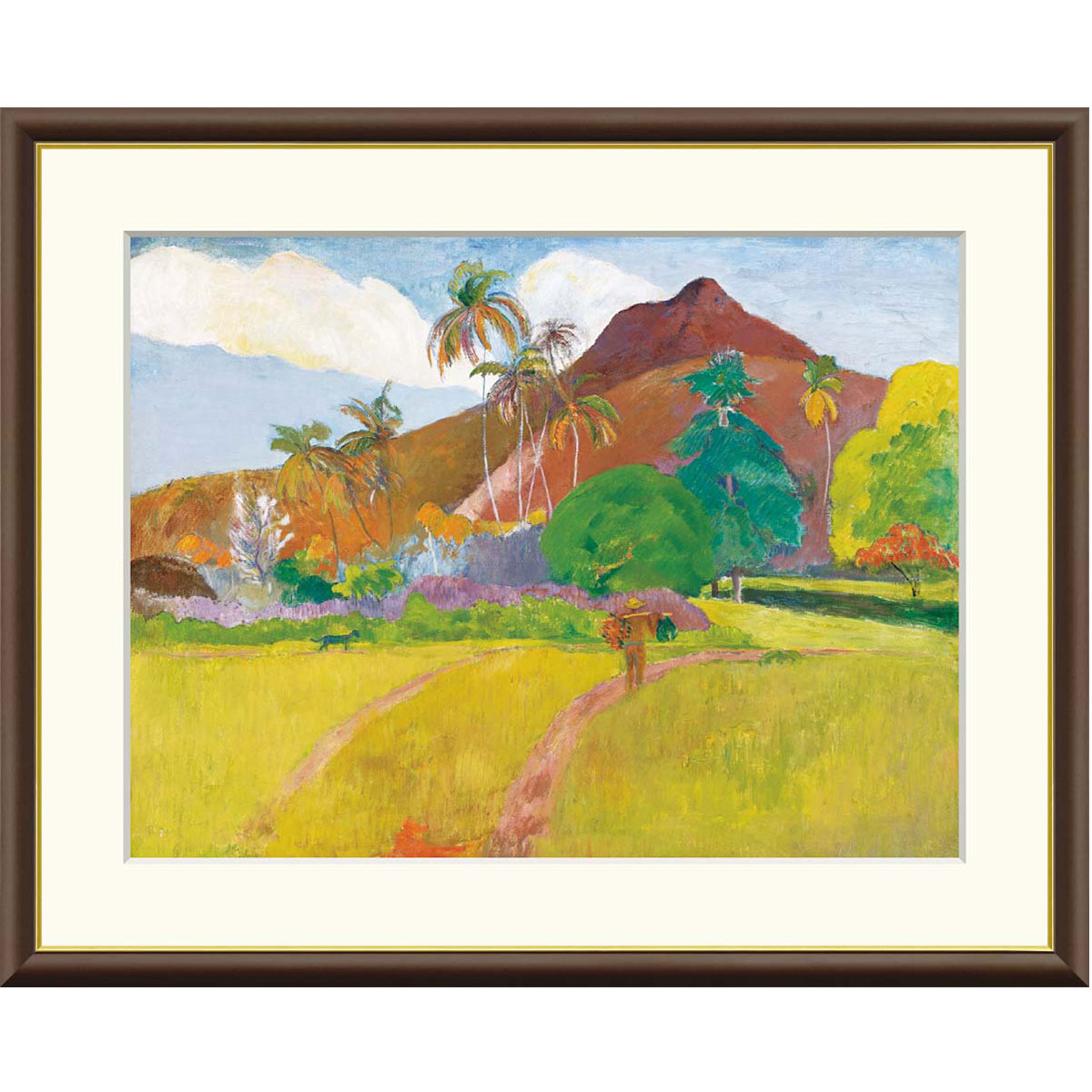 ゴーギャン油絵 楽天市場】有名 画家 ゴーギャン 「 タヒチの山 」J1-146 ポール