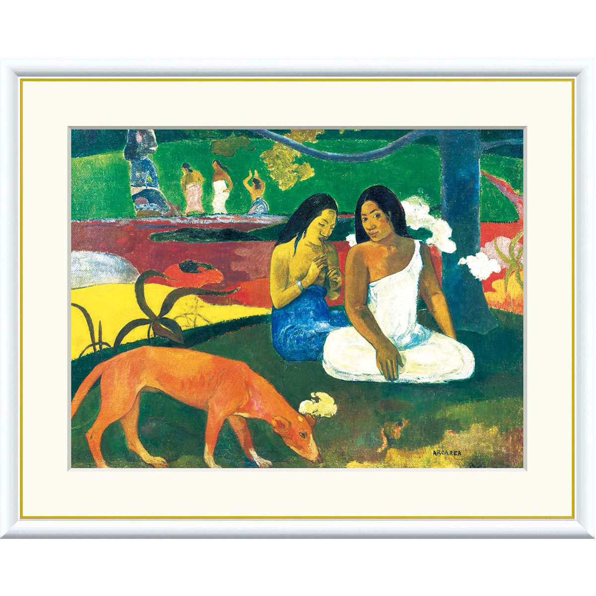 ポール・ゴーギャン、【花びん】、希少な画集画より、新品高級額・額装付 imgrc0103566621.jpg