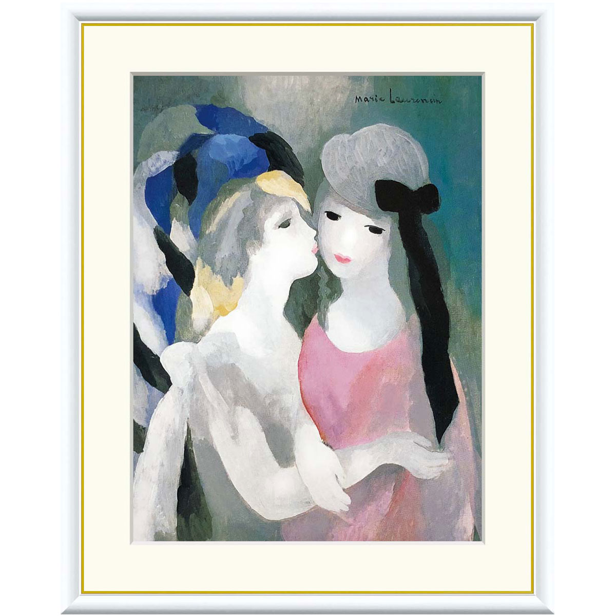 楽天市場】絵画 世界の名画 ザ・キス マリー・ローランサン 額