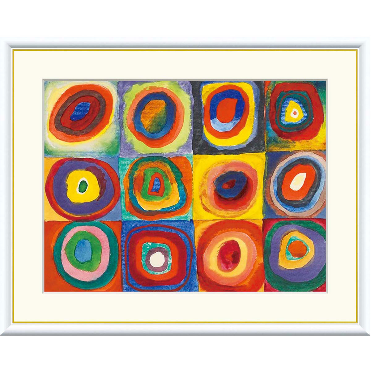 楽天市場】絵画 インテリア カンデンスキー・黒い三角形の研究 （絵画