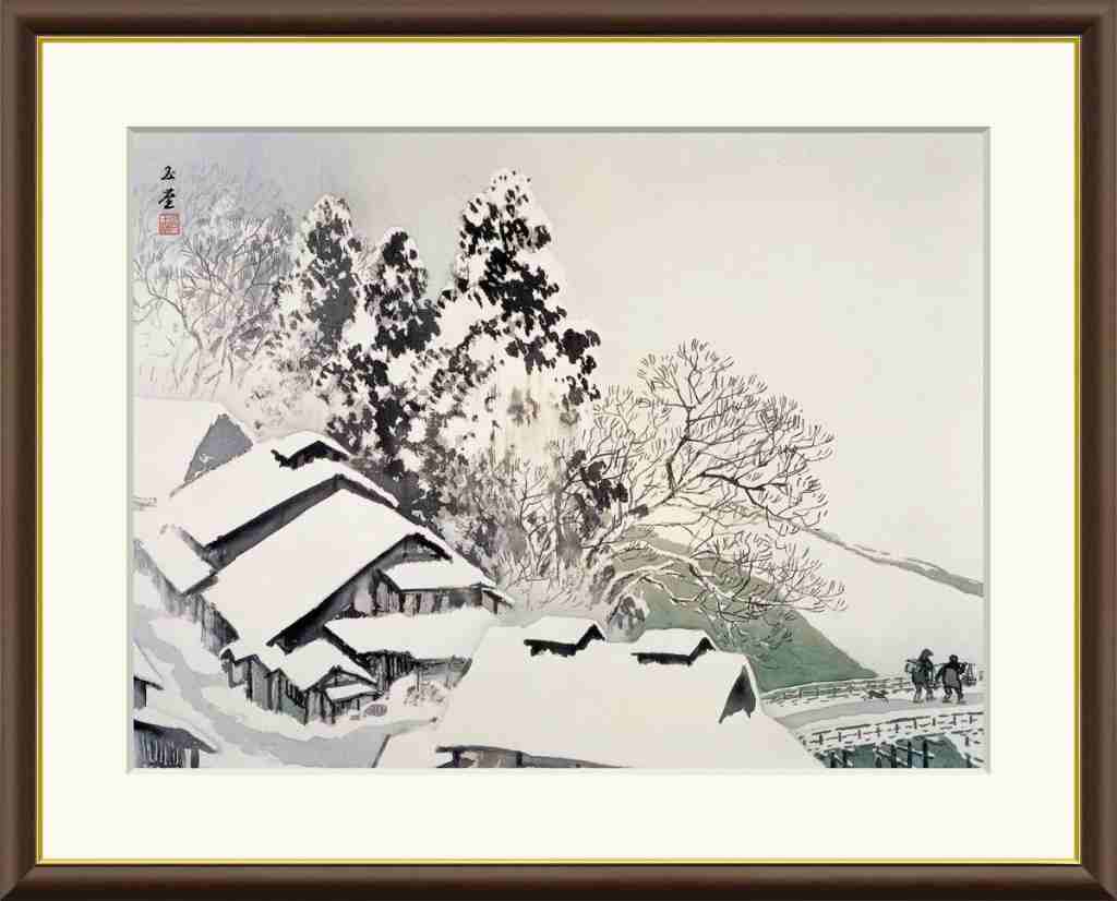 ☆彡【工芸】日本画　掛軸　山水画【川合玉堂】掛け軸　雪景色　絵画　骨董　古玩 Yahoo!オークション -「絵画 川合玉堂」の落札相場・落札価格