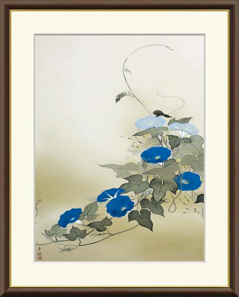 楽天市場】絵画 日本画 額入りアート 小林古径「朝顔」 J2-042 F8:61cm