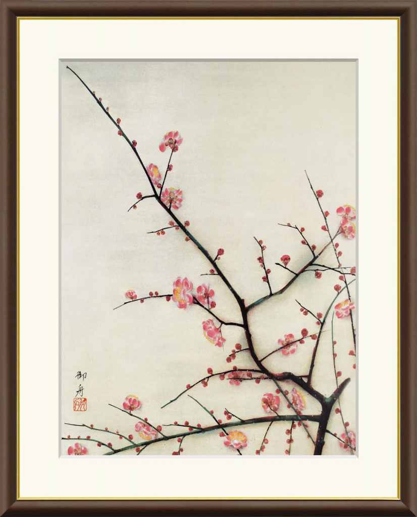 楽天市場】10年保証 名画 油絵 瓶梅図 速水御舟 手彩仕上 高精細巧芸画