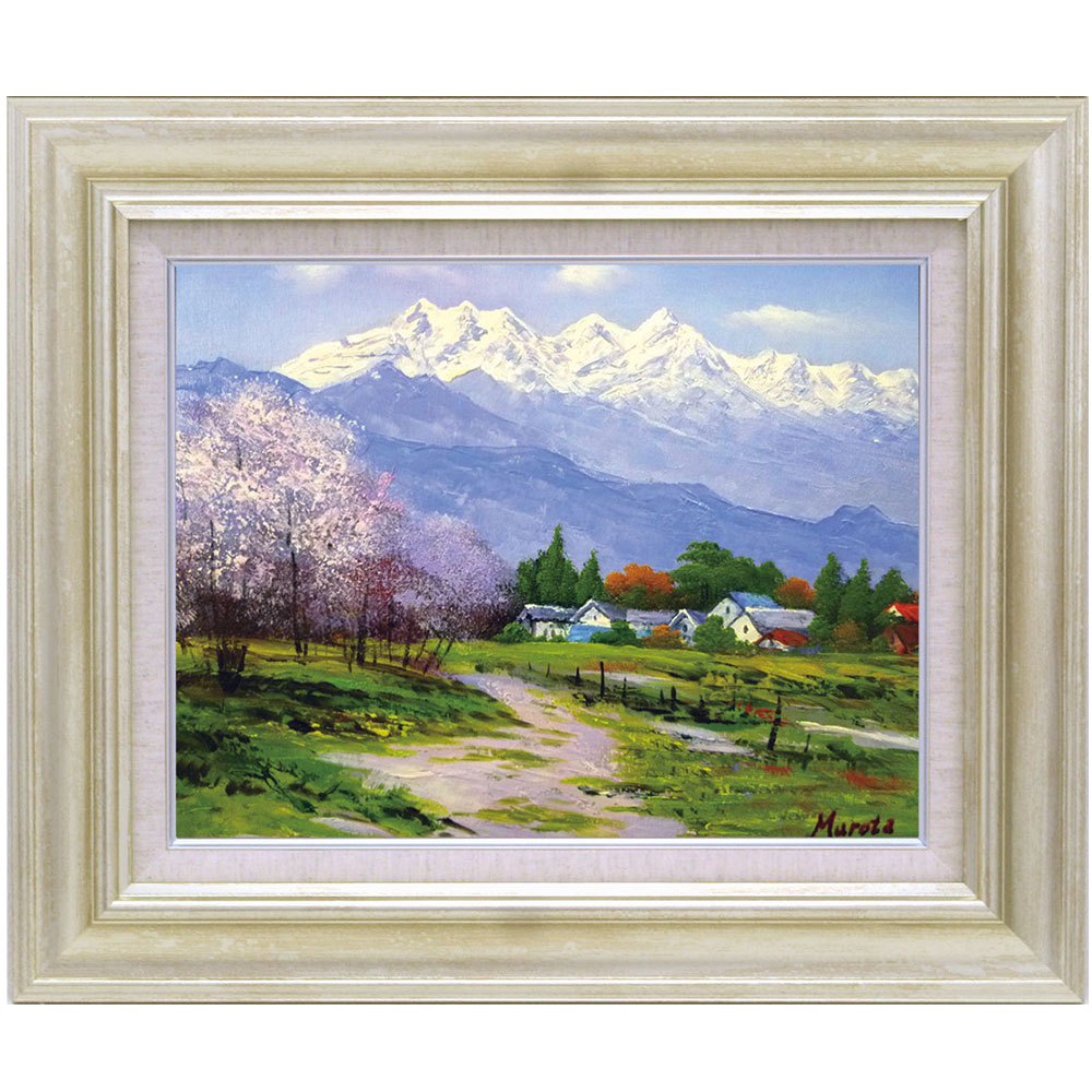 楽天市場】【中古】11479 徳田春邦 油絵額F6 「赤富士」 i8my1cf