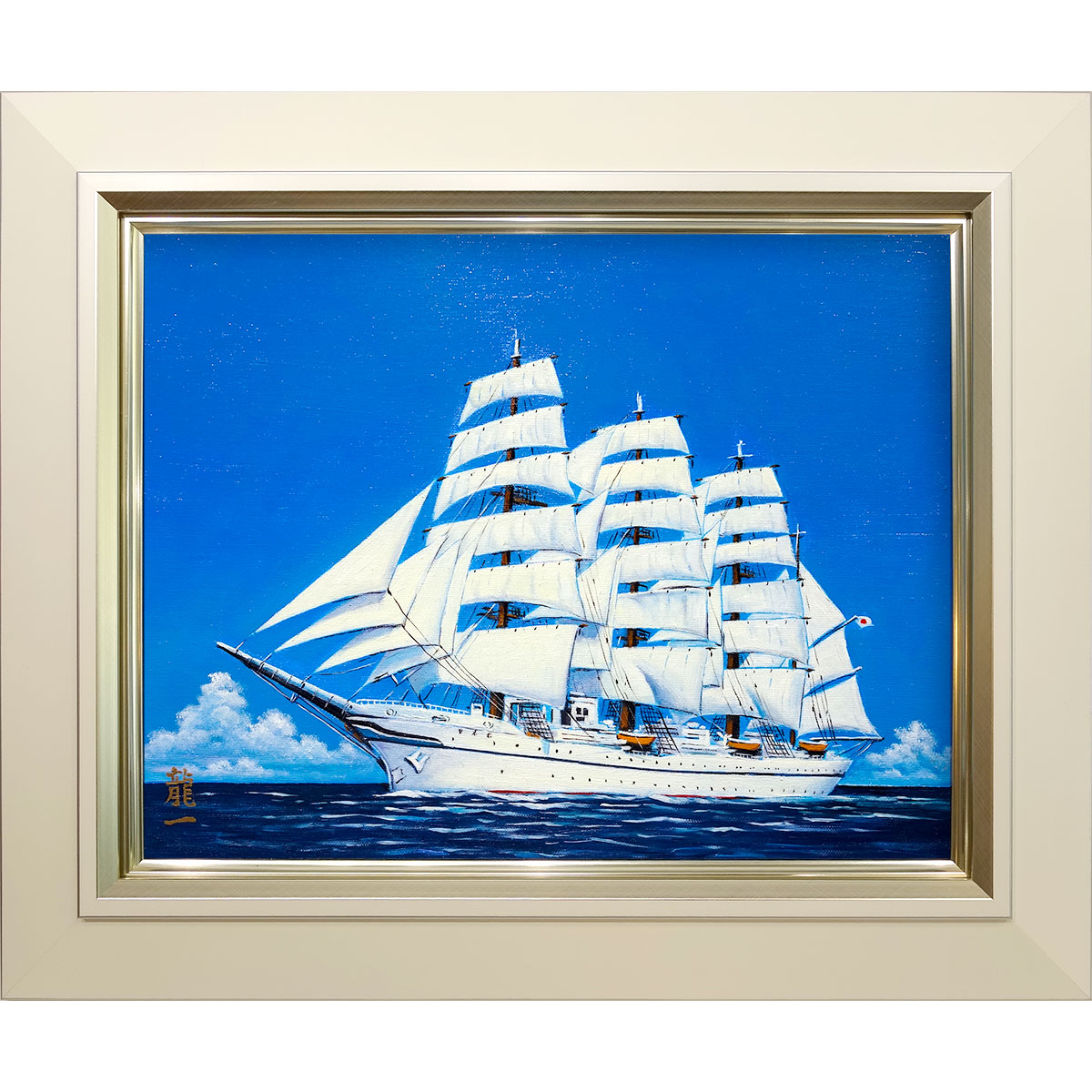 楽天市場】絵画 油彩画 F6号 「帆船」 手描き 額付き 油絵 肉筆 真筆