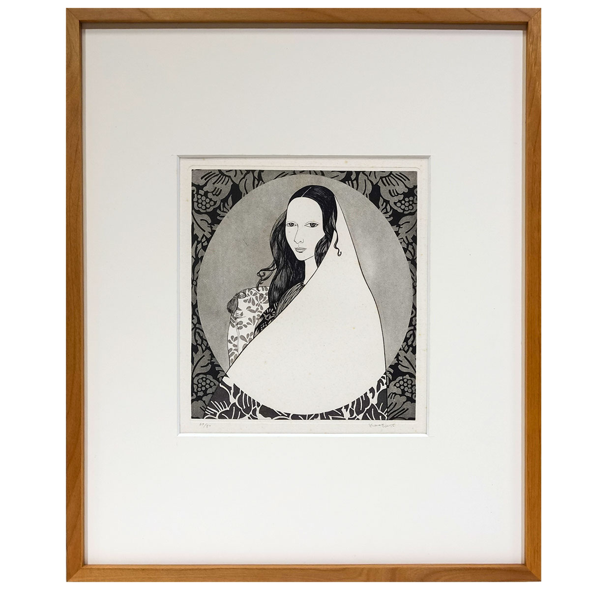 楽天市場】齋藤カオル 「 カトレアと蝶 」 カラーメゾチント 銅版画