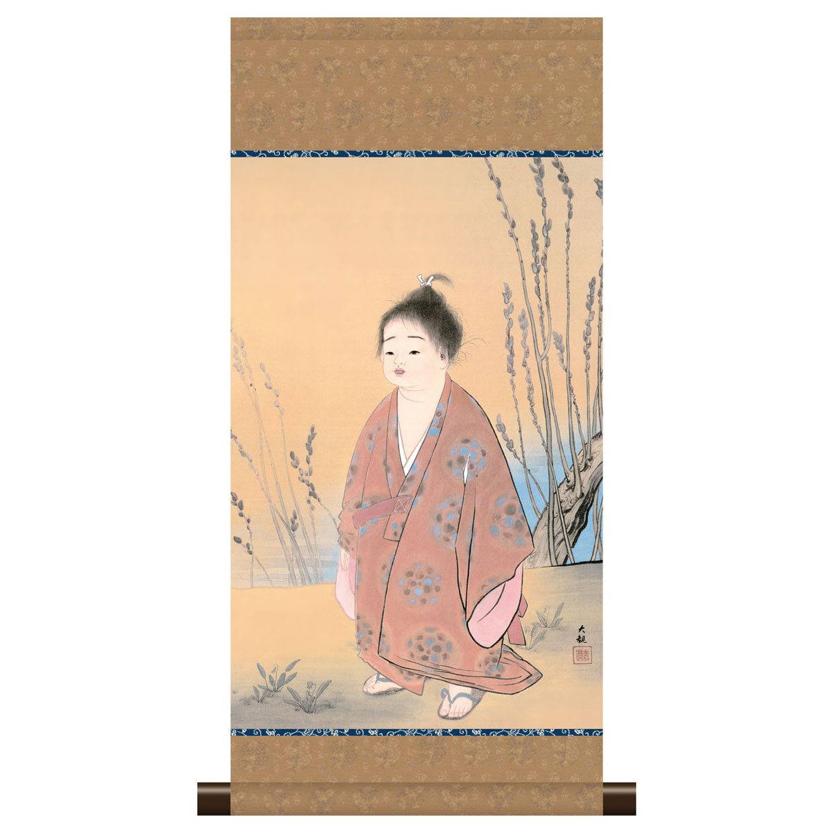 楽天市場】掛け軸 横山大観「無我」掛軸 高精彩巧芸画 プレゼント