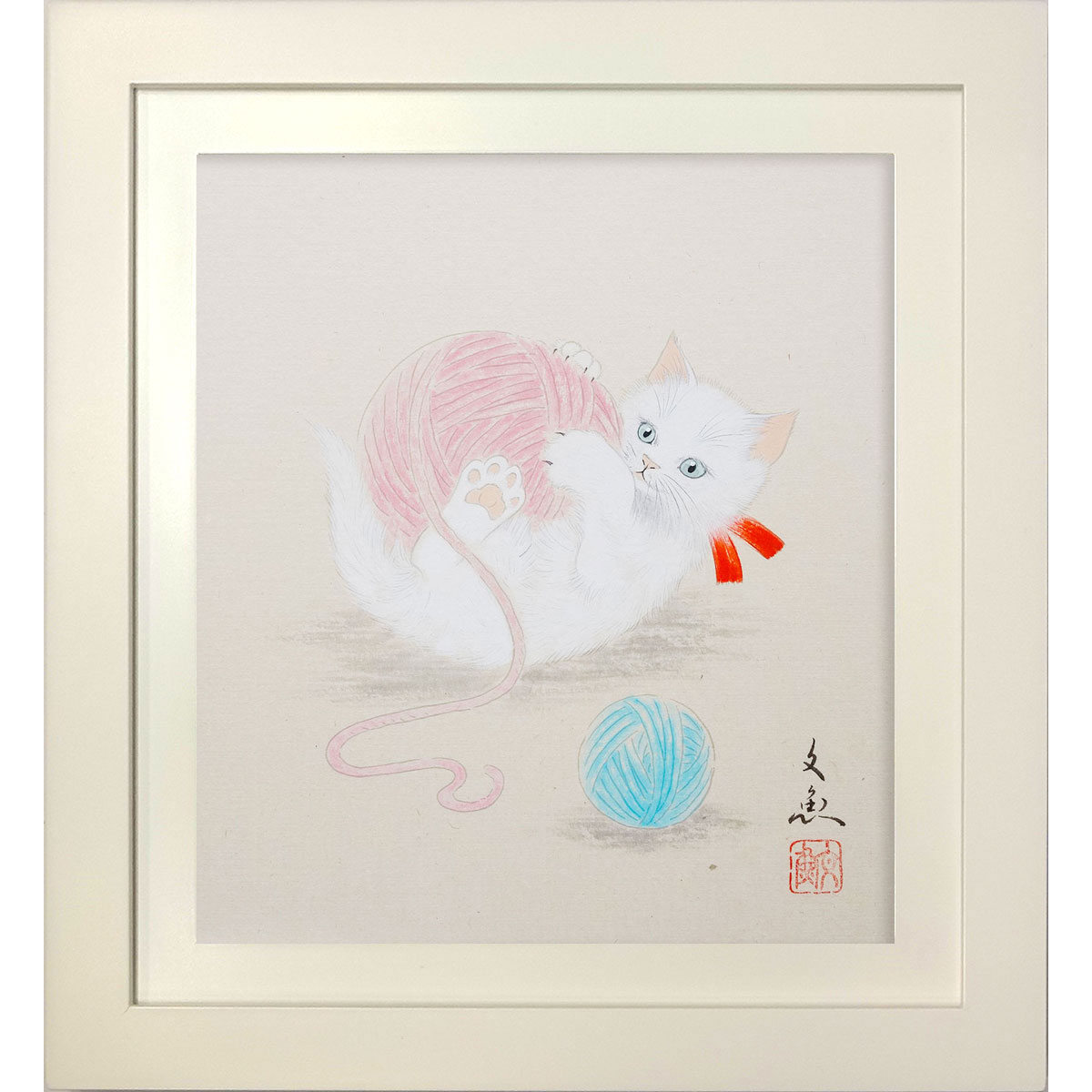 前田寿山作　　達磨絵　額67×60cm 絵49×43cm 前田寿山作 達磨絵 額67×60cm 絵49×43cm 前田寿山作 達磨絵 額67×60cm