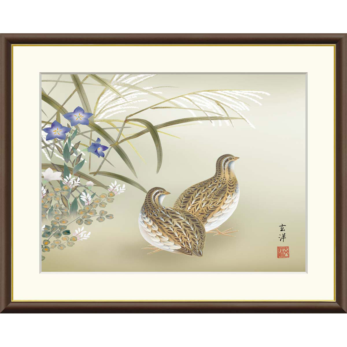 絵画  花鳥画　　送料込み j4-b036-1.jpg