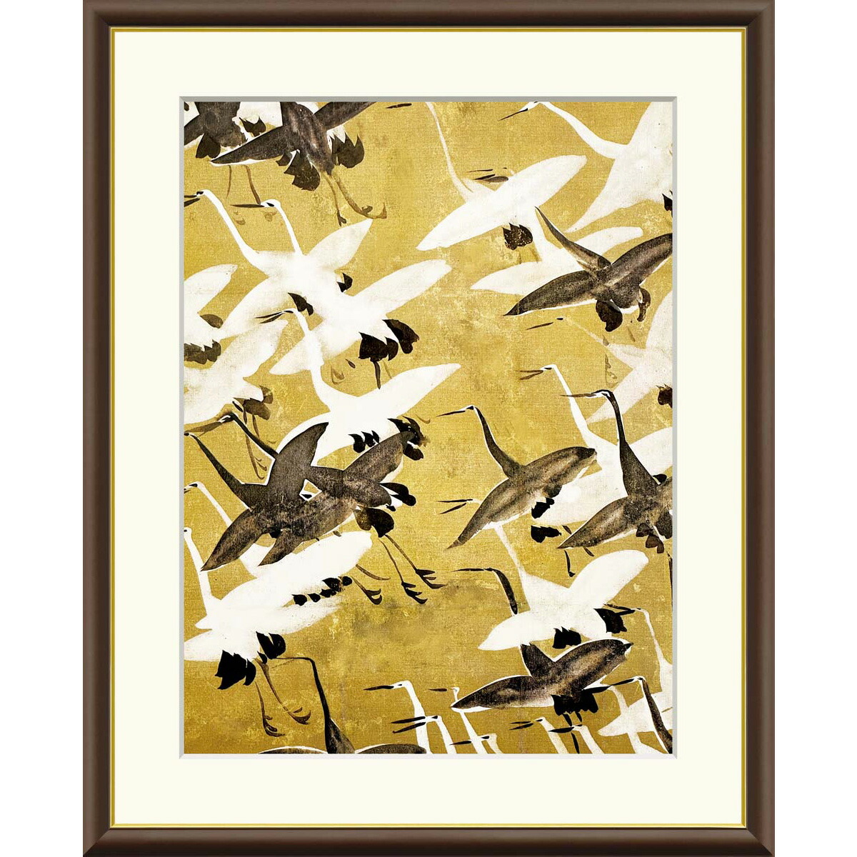 輪島塗 尾形光琳 千羽鶴 楽天市場】絵画 日本の名画 千羽鶴香包 尾形光琳 額入り