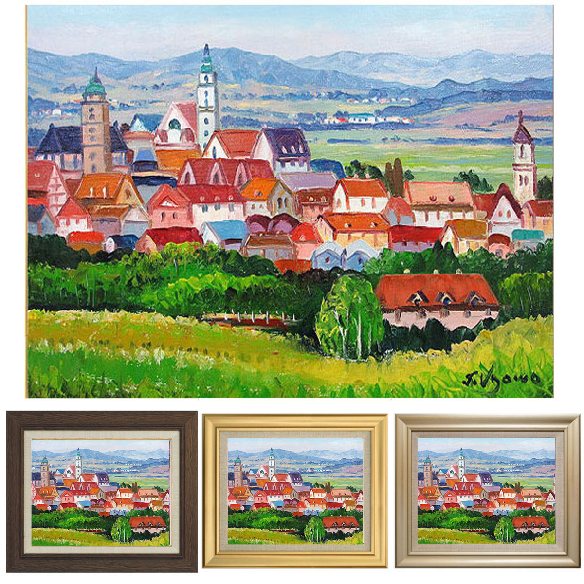 ◎前田光一『ベニス（F6号）』油絵☆風景画 楽天市場】絵画 油絵