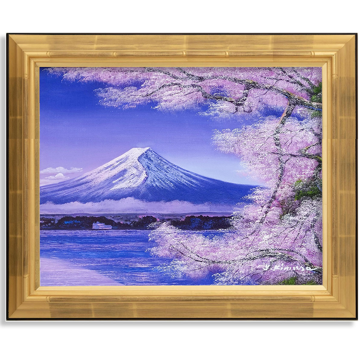 油絵 肉筆画手描き作品外寸縦87センチ×横76センチ裸婦 油彩画 洋画 肉筆絵画 （ 額縁付き ）- F10 「地中海-4」