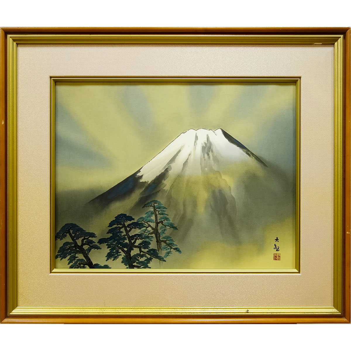 楽天市場】横山大観 「海暾 (かいとん) 」 リトグラフ 石版画 額