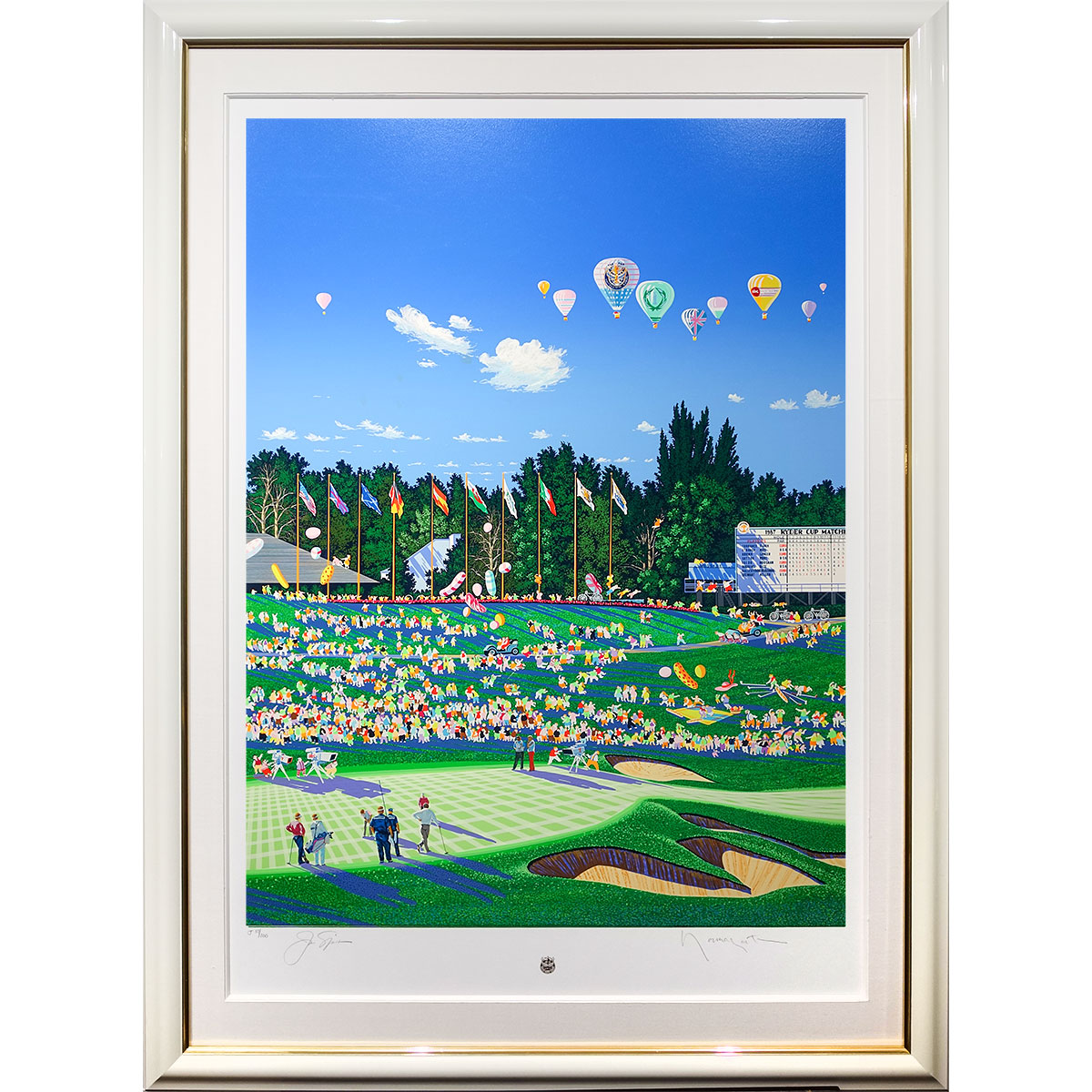 楽天市場】ヒロ・ヤマガタ 「サイドウォーク」 版画 シルクスクリーン