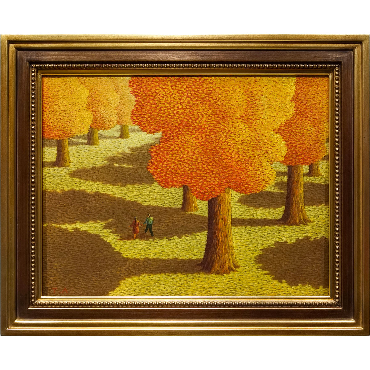 楽天市場】油彩画 林 朝路 「道」 P8号 額付き 油絵 真筆 描き