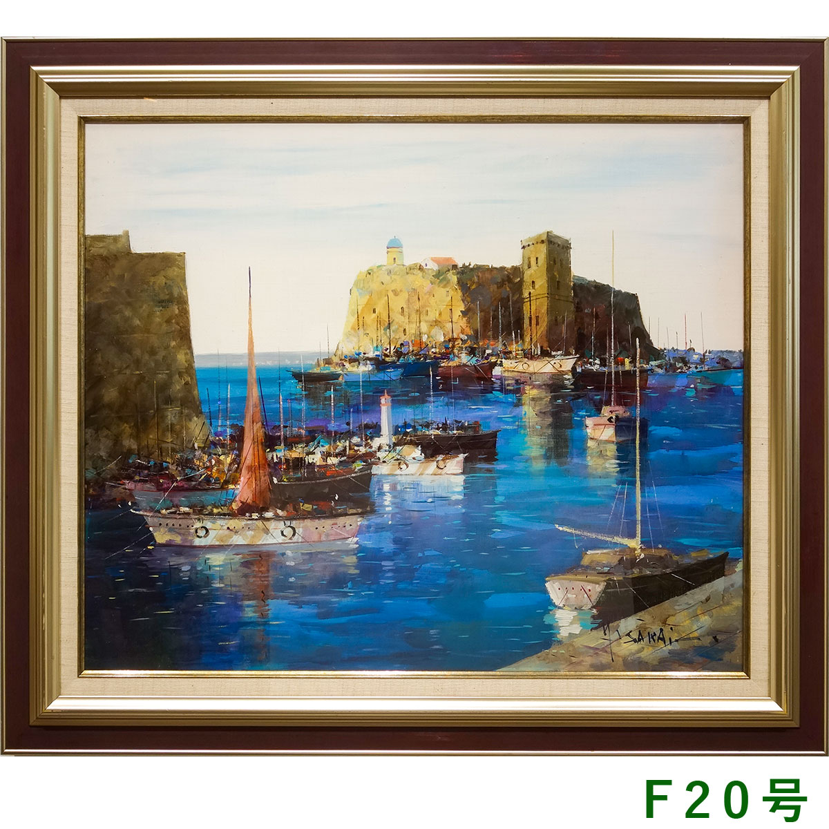 楽天市場】酒井健吉 モンサンミッシェル 絵画 フランス 風景画 油絵