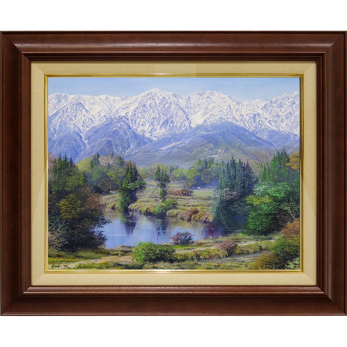 楽天市場】絵画 油絵 白馬岳 （佐田光） 送料無料 【海・山】【肉筆