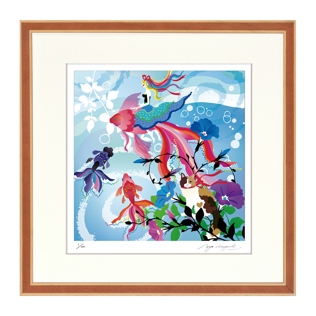 絵画 インテリア 額付( 青緑＋金色の枠)油絵 F4-081714 人物 女の子 絵画 インテリア 額付( 青緑＋金色の枠)油絵 F4-081714 人物