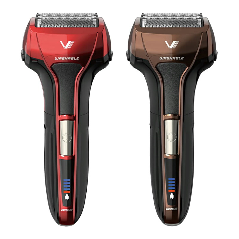 マクセル イズミ メンズシェーバー Vシリーズ ソリッドモデル 往復式 5枚刃 レッド IZF-V553W-R ブラウン IZF-V553W-T|コロナグループのお店 COCOCO