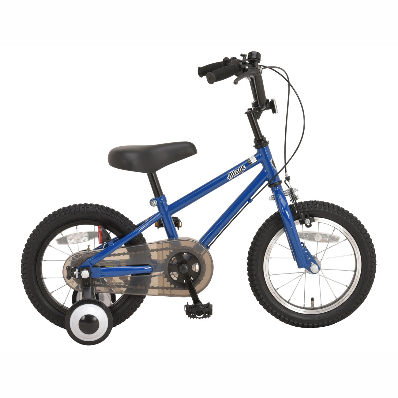 ALTAGE 14インチ キッズBMX 補助輪付き(ブルー) AKB004 46678 スタンド キッズサイクル 男女兼用 子供用自転車 ビッグタイヤ ジュニア 幼児車 フェイスガード フルカバーチェーンケース オオトモ