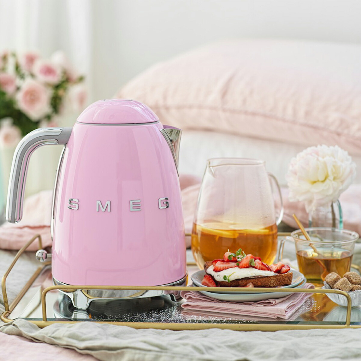 新品　ピンク　スメッグ SMEG TSF01PKJP2枚焼き 自動ポップアップ Amazon | 【日本正規品】SMEG スメッグ トースター（2枚焼