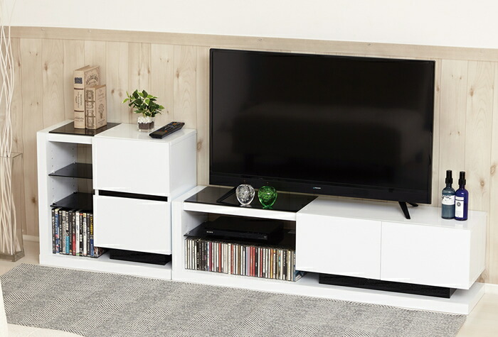 楽天市場】＼本日ポイント5倍／【廃盤】テレビ台 鏡面ローボード 白 約