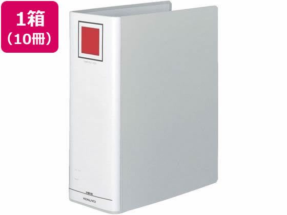 【マラソン限定★ポイント2倍】送料無料 コクヨ チューブファイル(エコ)片開き A4とじ厚100mmシルバー10冊 A4 片開きパイプファイル パイプ式ファイル|ココデカウ