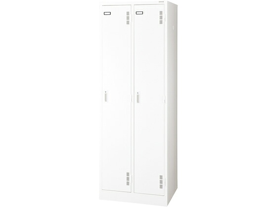 【マラソン限定★ポイント2倍】【メーカー直送】ライオン スチールロッカー Sタイプ 2人用 W608&times;D515&times;H1790 ホワイト【代引不可】【組立・設置・送料無料】スチールロッカー キャビネット オフィス家具｜ココデカウ