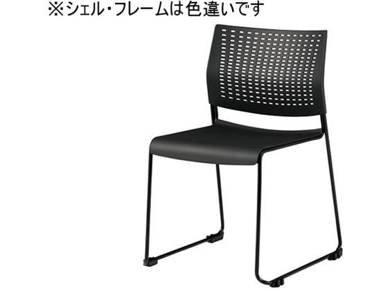 【マラソン限定★ポイント2倍】【メーカー直送】オカムラ ケッテ チェア プレーン ホワイトフレーム ホワイトシェル 8105YA GB03【代引不可】【組立・設置・送料無料】ループ脚 スタッキングチェア ミーティングチェア オフィス家具｜ココデカウ