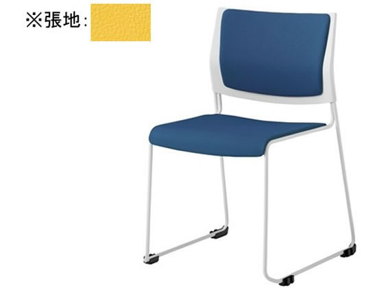 【レビュー投稿で100円OFFクーポン】【メーカー直送】オカムラ ケッテ チェア 背座パッド ホワイトフレーム ホワイトシェル イエロー【代引不可】【組立・設置・送料無料】ループ脚 スタッキングチェア ミーティングチェア オフィス家具