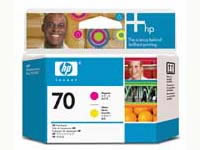 【マラソン限定★2,000円クーポン＆ポイント2倍】【お取り寄せ】HP HP70プリントヘッド マゼンタ・イエロー C9406A ヒューレットパッカード ＨＰマルチパック インクジェットカートリッジ インクカートリッジ トナー