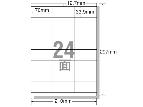 【マラソン限定★ポイント2倍】エーワン レーザー用ラベル A4 24面 上下余白 500枚 28646 まとめ買い 業務用 箱売り 箱買い ケース買い レーザー用ラベルシール 粘着ラベル用紙|ココデカウ