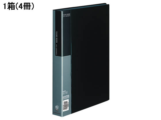 【百貨店SALE押さえる★尖んがり2倍＆2,000円クーポン券】コクヨ 読みやすい書き付け〈第一義的〉くっ付ける式 A4 60衣嚢 黒 4冊 Ａ４ くっ付ける式読みやすい整理保存用具