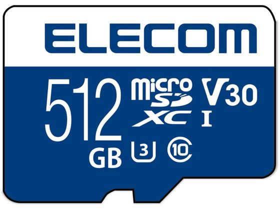 【百貨店SALE制限事項★尖んがり2倍＆2,000円クーポン券】エレコム マイクロSD歌留多 512GB class10相応う MF-MS512GU13V3R ＳＤ ＳＤＨＣ記憶装置歌留多 記憶装置歌留多 書きとどめる媒体 家電