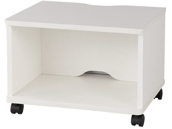 楽天市場】プリンターワゴン 白 AT-054PR プリンターラック Garage