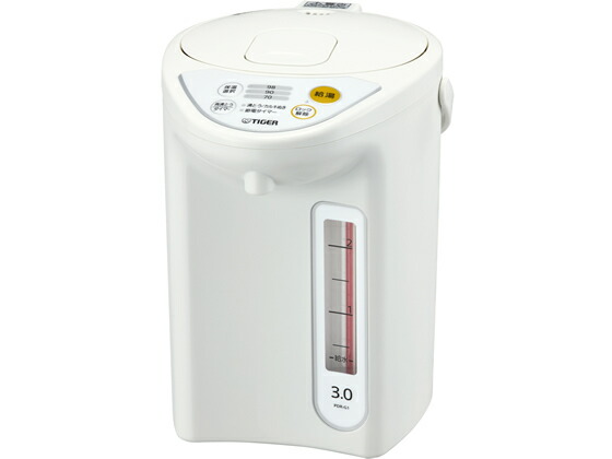 【マラソン限定★ポイント2倍】タイガー マイコン電動ポット 3.0L PDR-G301W 電気ポット 電気ケトル キッチン家電 調理家電|ココデカウ