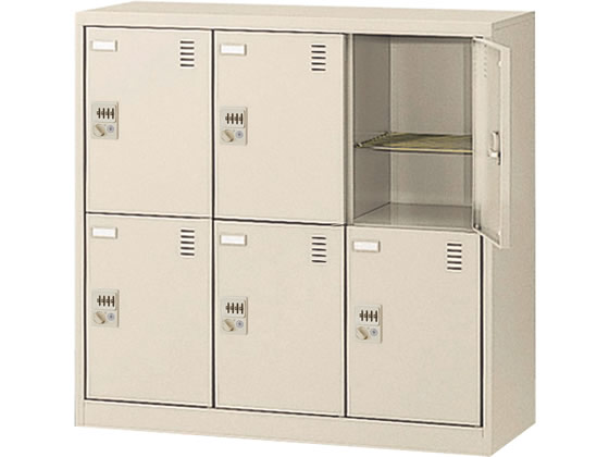 【レビュー投稿で100円OFFクーポン】【メーカー直送】生興 SLCシューズボックス 6人用 3列2段 奥深 ダイヤル錠【代引不可】【組立・設置・送料無料】シューズロッカー 下駄箱 ロッカー キャビネット オフィス家具