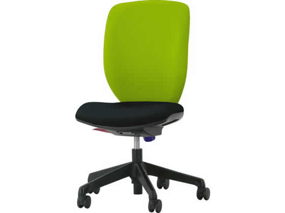 【レビュー投稿で100円OFFクーポン】【メーカー直送】ライオン シルフィード 肘なしハイバック フレッシュライム No.1275F【代引不可】【お客様組立】肘なし 布張りチェア オフィスチェア オフィス家具