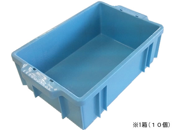 【レビュー投稿で100円OFFクーポン】【送料無料】三甲 サンボックス13 ライトブルー 10個 201302 ボックスコンテナ 保管 作業｜ココデカウ